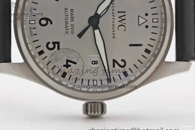 MIROTIME 0131 UrbanStyle Mark XVIII IW327012 SS M+F 1:1 Best Edition White Dial on Black Leather Strap A 7054